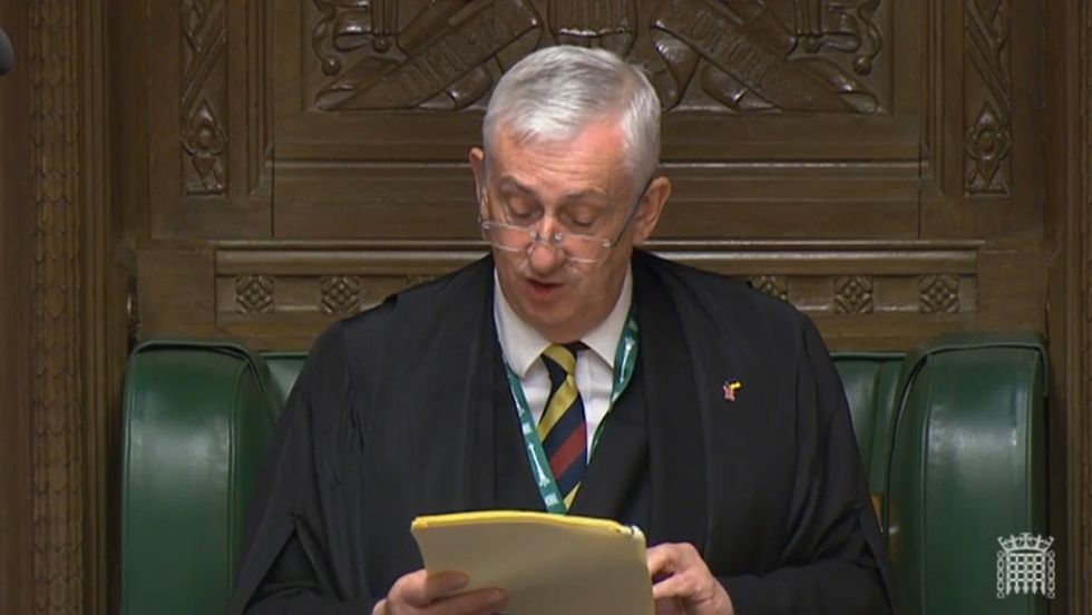 Speaker Sir Lindsay Hoyle speaks during Prime Minister's Questions in the House of Commons, London. Picture date: Wednesday July 20, 2022.