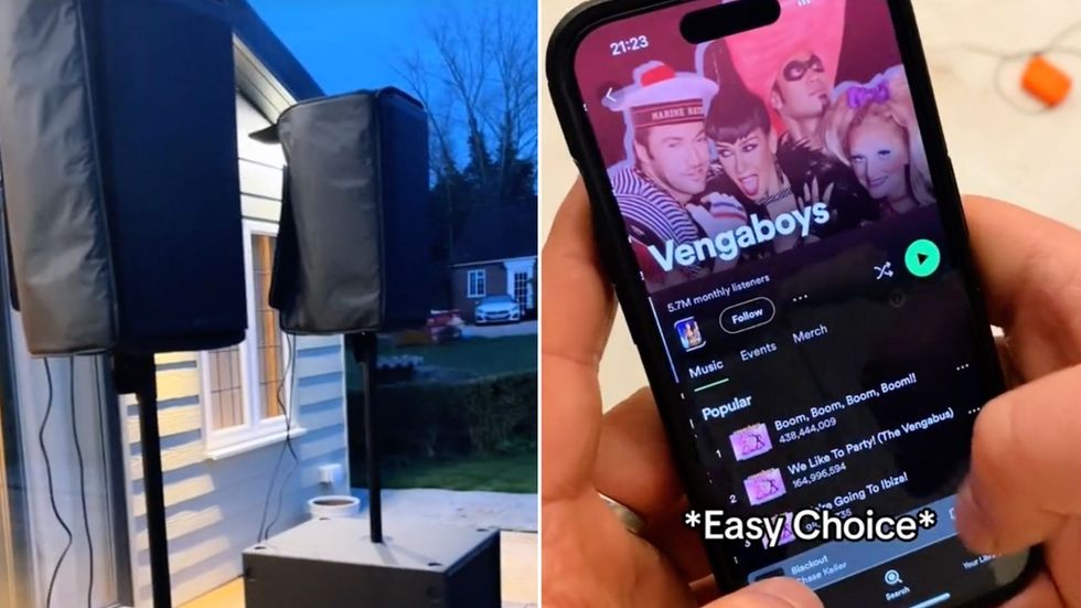 Speakers used to tackle a nuisance neighbour