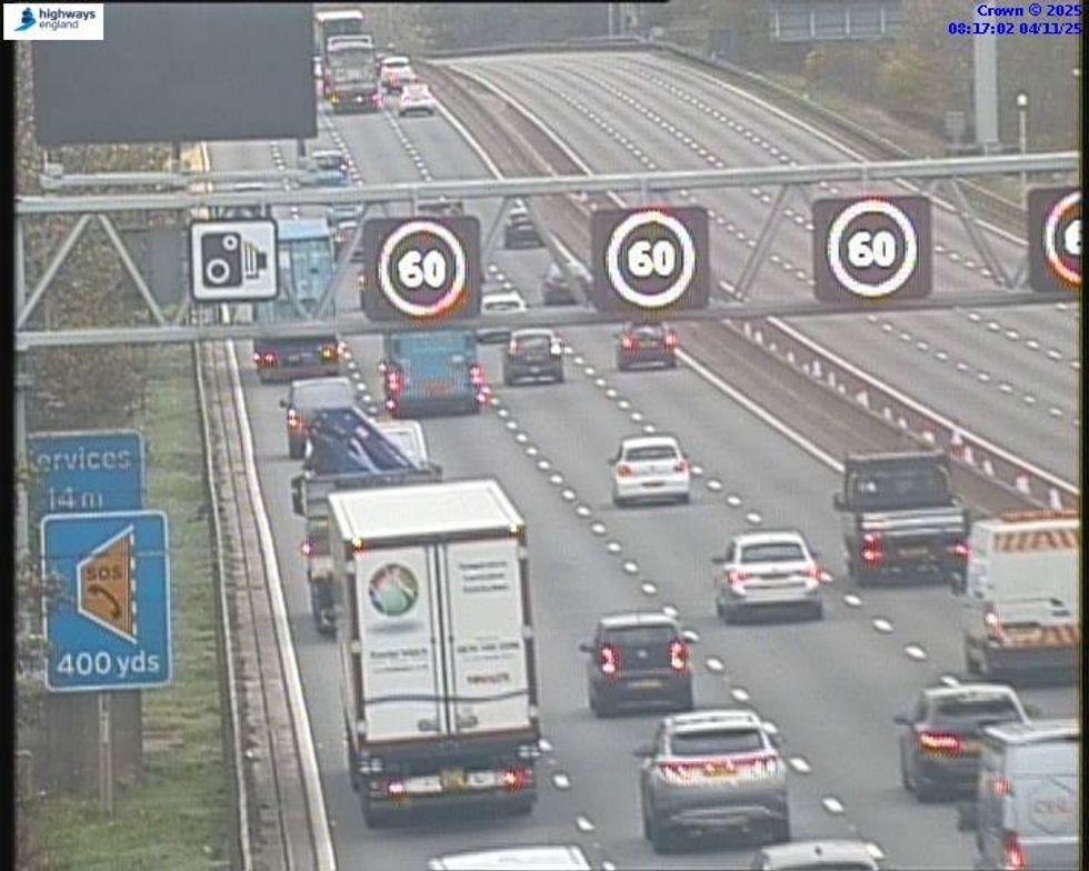 Specialist crews are working on the M6 to clear debris from the accident