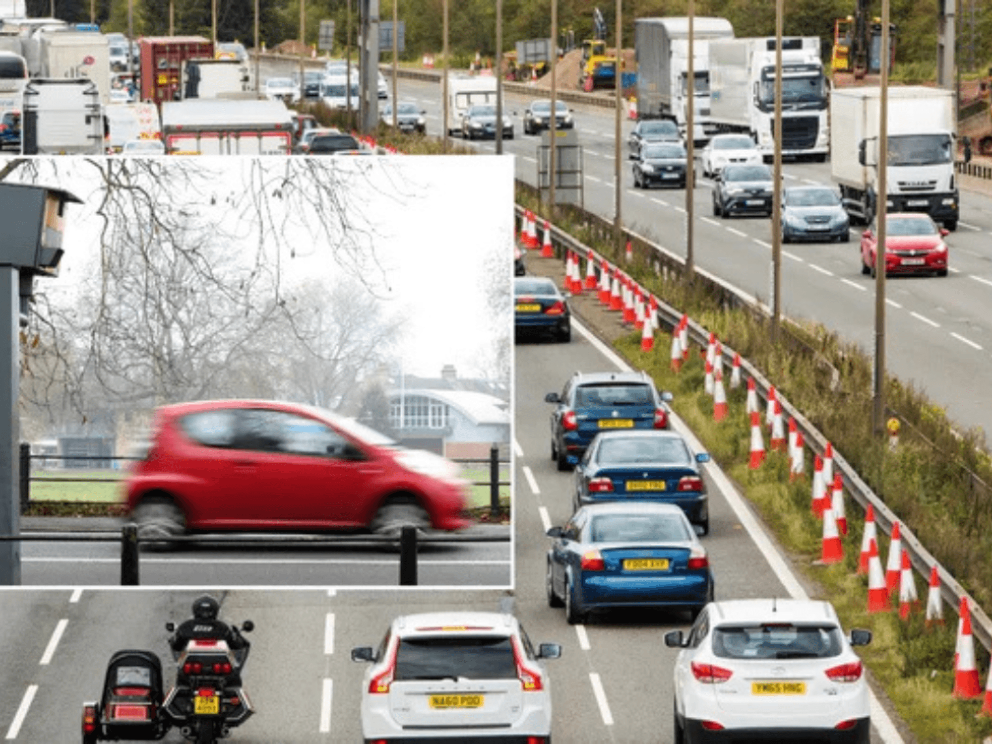 Speeding car and UK roads
