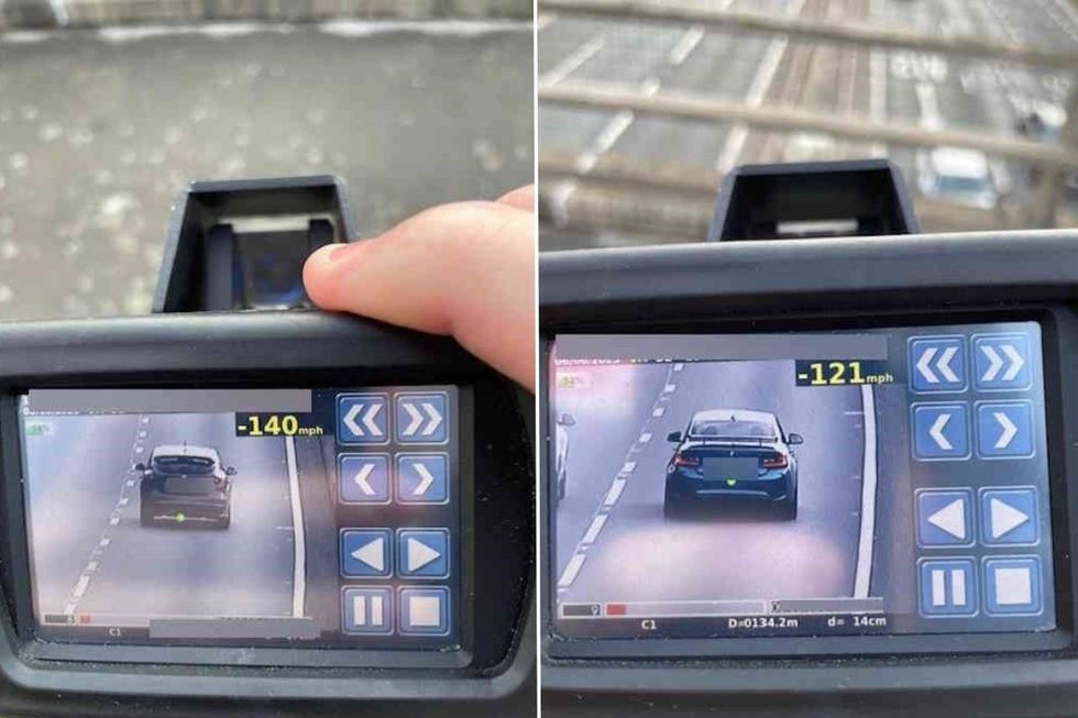 Speeding cars captured by Essex Police