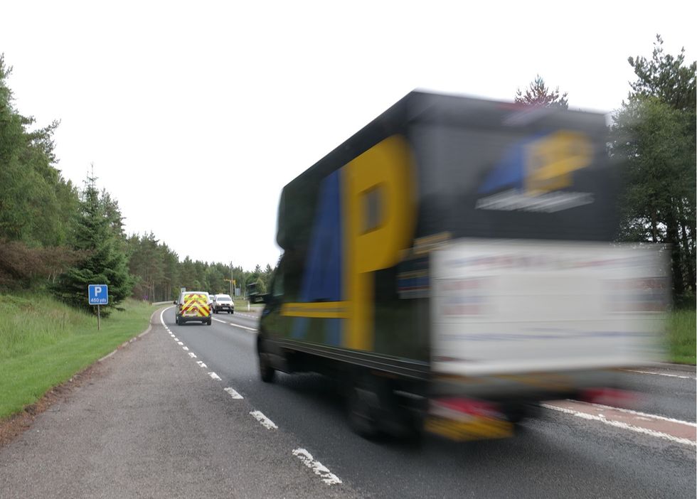 Speeding HGV