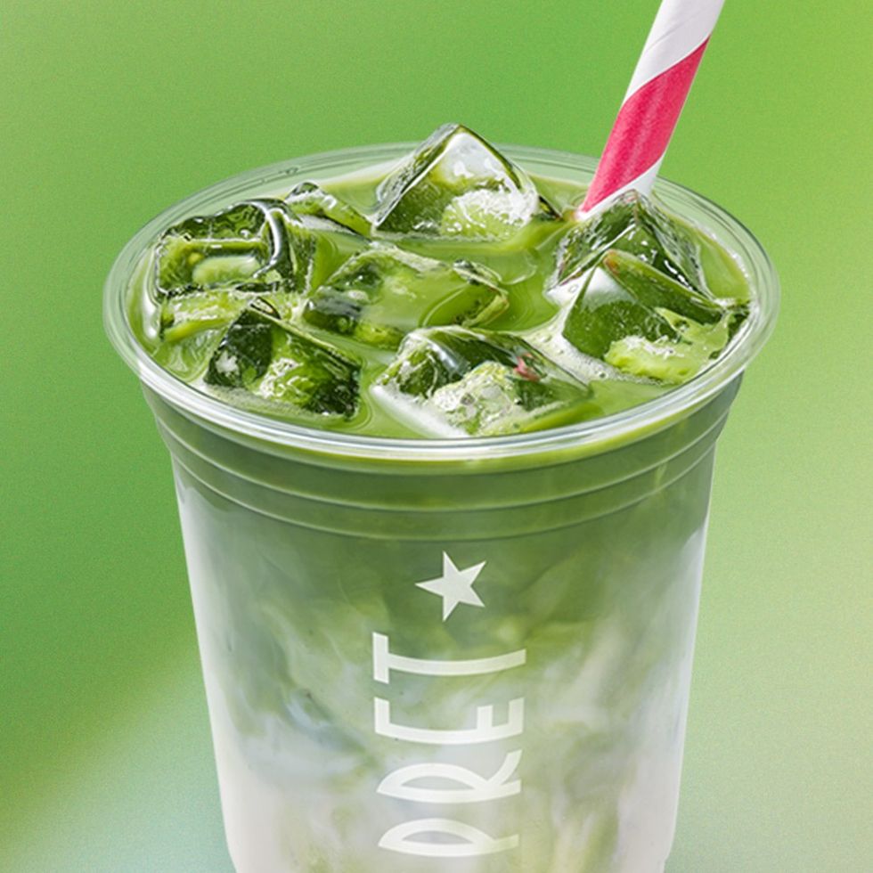 Spirulina Macaron Iced Lattes