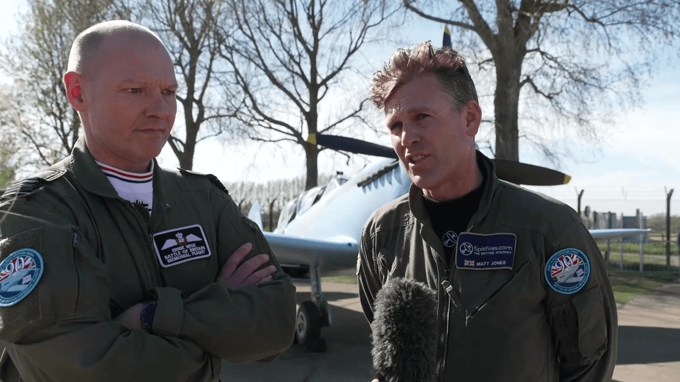 Spitfire pilots speak to GB News
