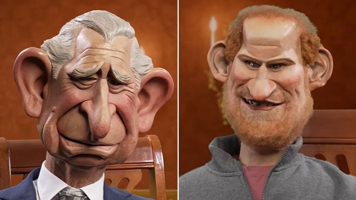 Spitting Image King Charles and Prince Harry