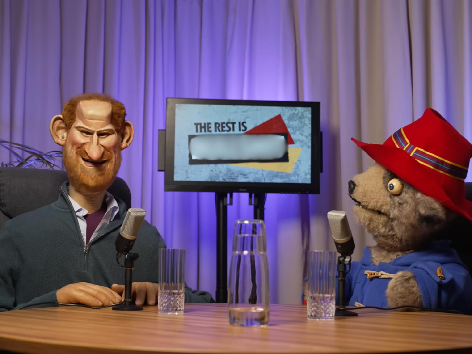 Spitting Image Prince Harry and Paddington Bear