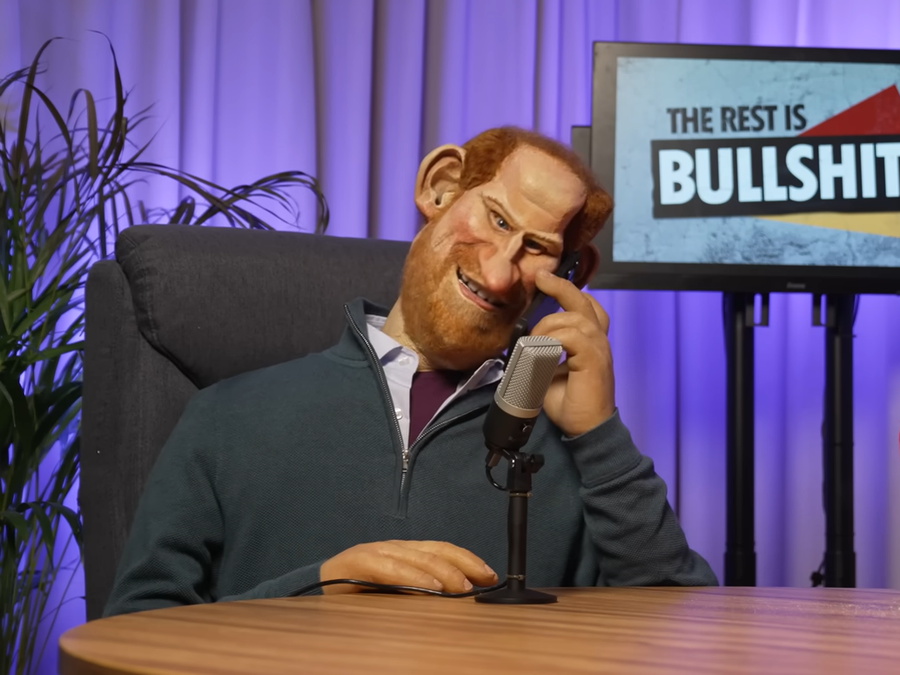 Spitting image puppet