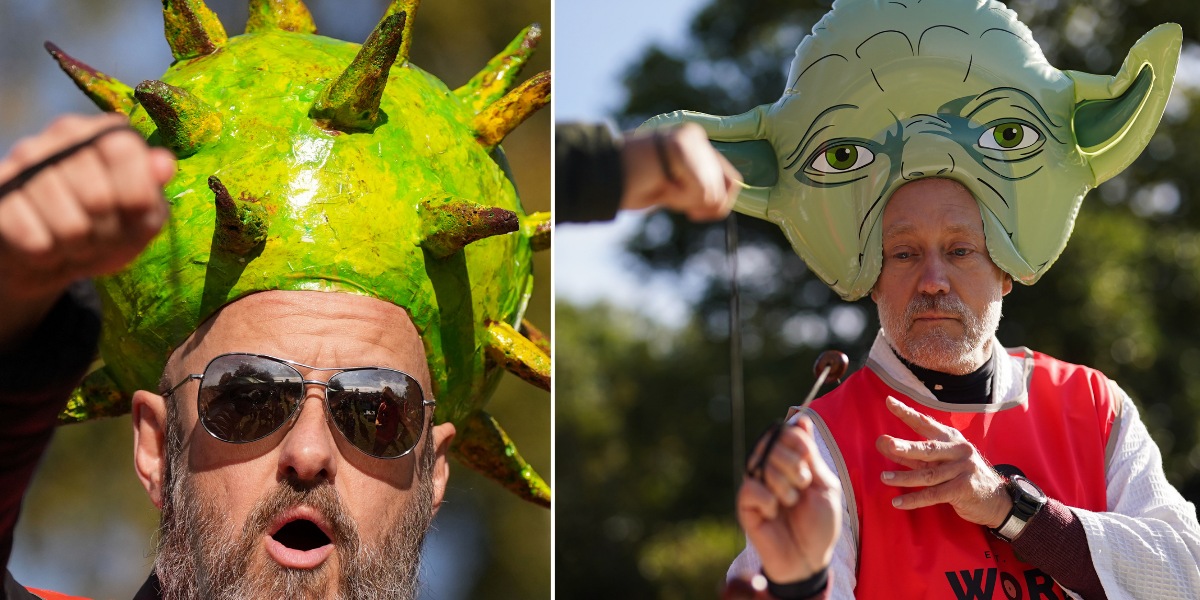 NextImg:Conkers competition descends into farce as men's champion found with STEEL chestnut - 'My conker disintegrated in one hit!'