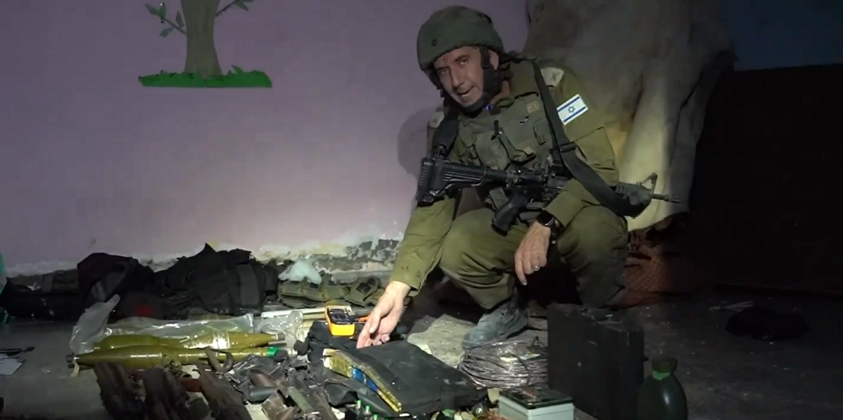 NextImg:Israel highlights Hamas' sinister terror base hidden beneath hospital
