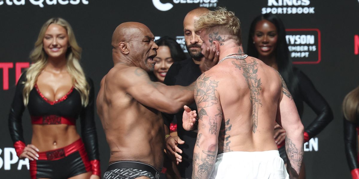 NextImg:Jake Paul's mum launches astonishing attack on Mike Tyson after weigh-in slap