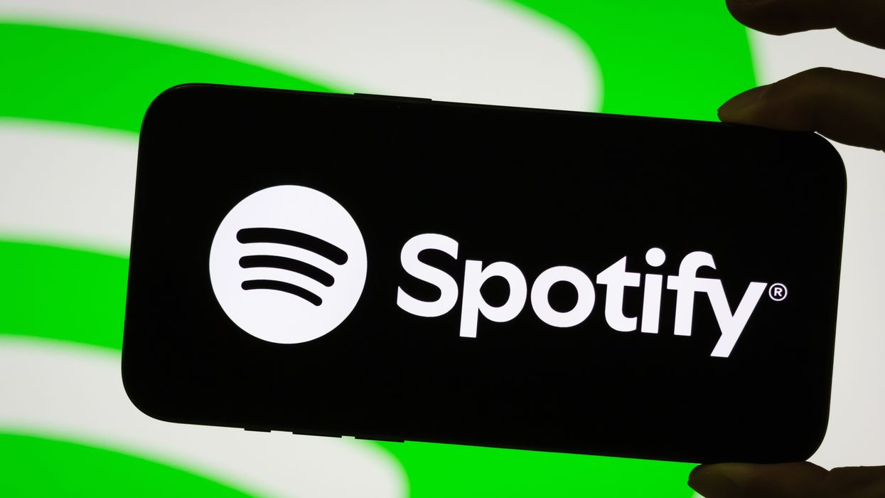 Spotify logo on smartphone