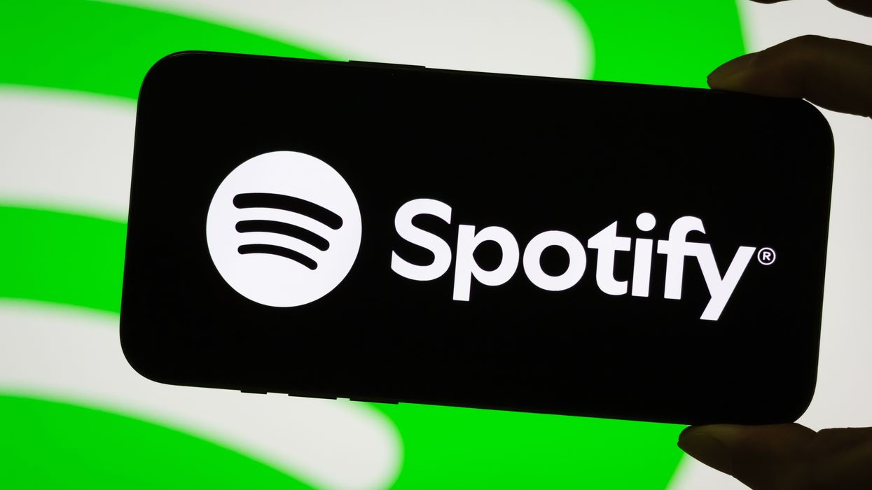 Spotify logo on smartphone