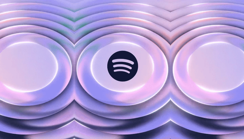 Logotipo do Spotify com vibração sonora
