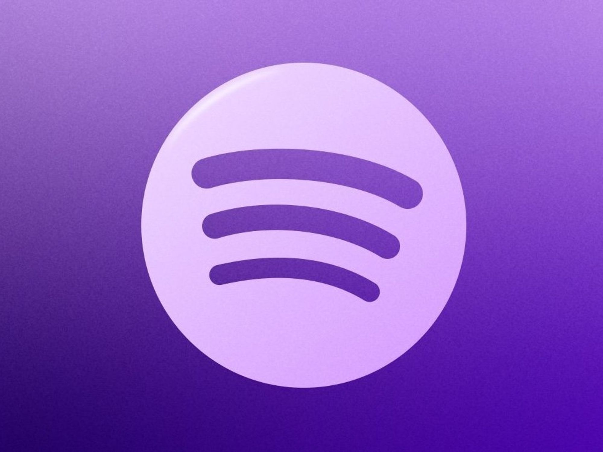 Spotify logo with purple background