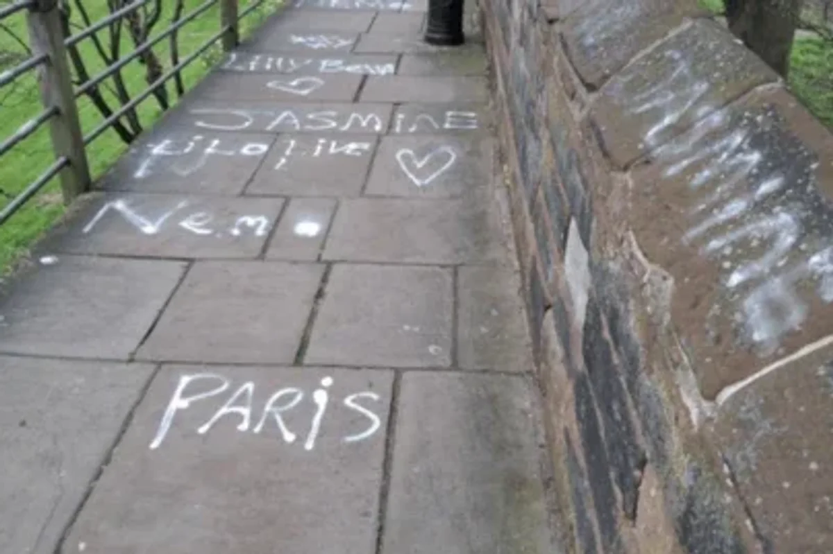 Spraypaint on Cheshire walls