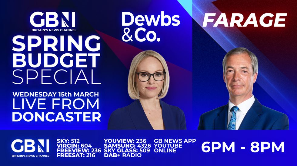 Spring Budget Special: Join GB News' Nigel Farage and Michelle Dewberry LIVE in Doncaster