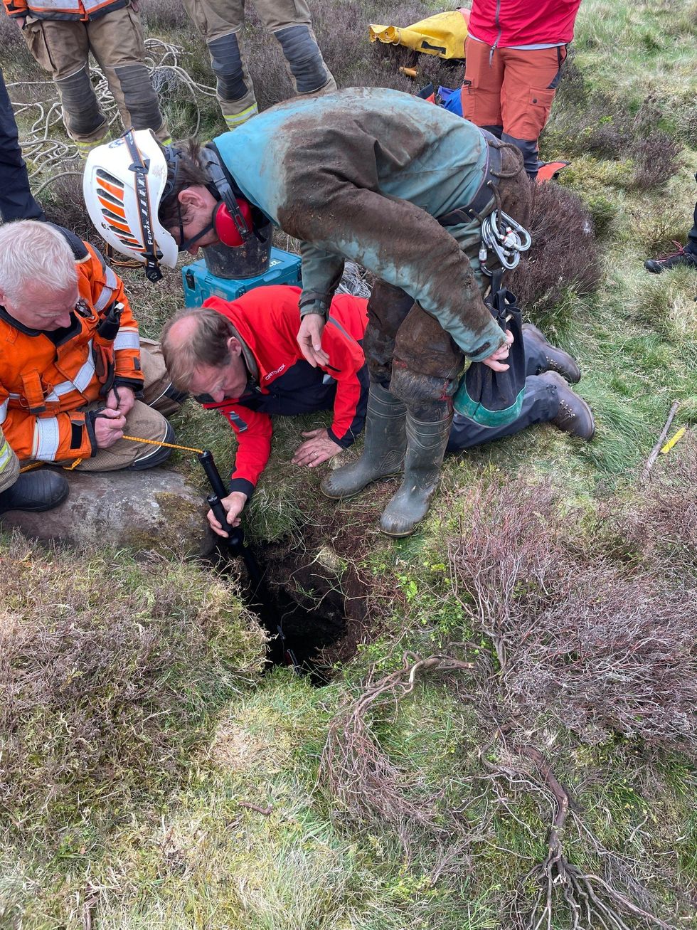 SRMRT rescuers on the scene in North Yorkshire