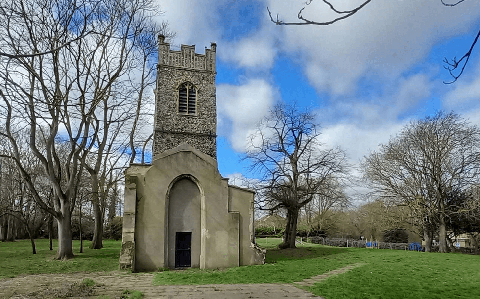St Bartholomew's church tower in Norwich