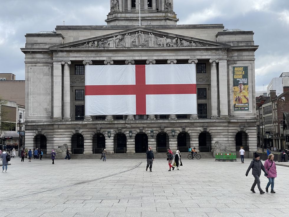 St George's Cross in Nottingham
