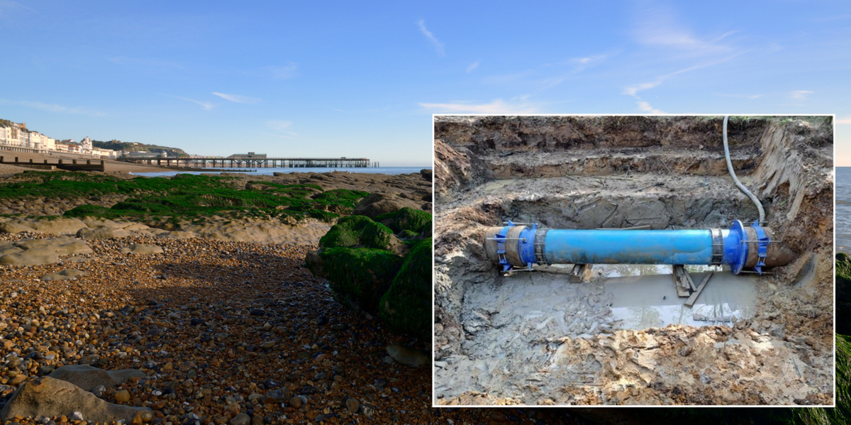 NextImg:Homeowners left queuing for 3 hours as 30,000 properties without water following mains burst in East Sussex