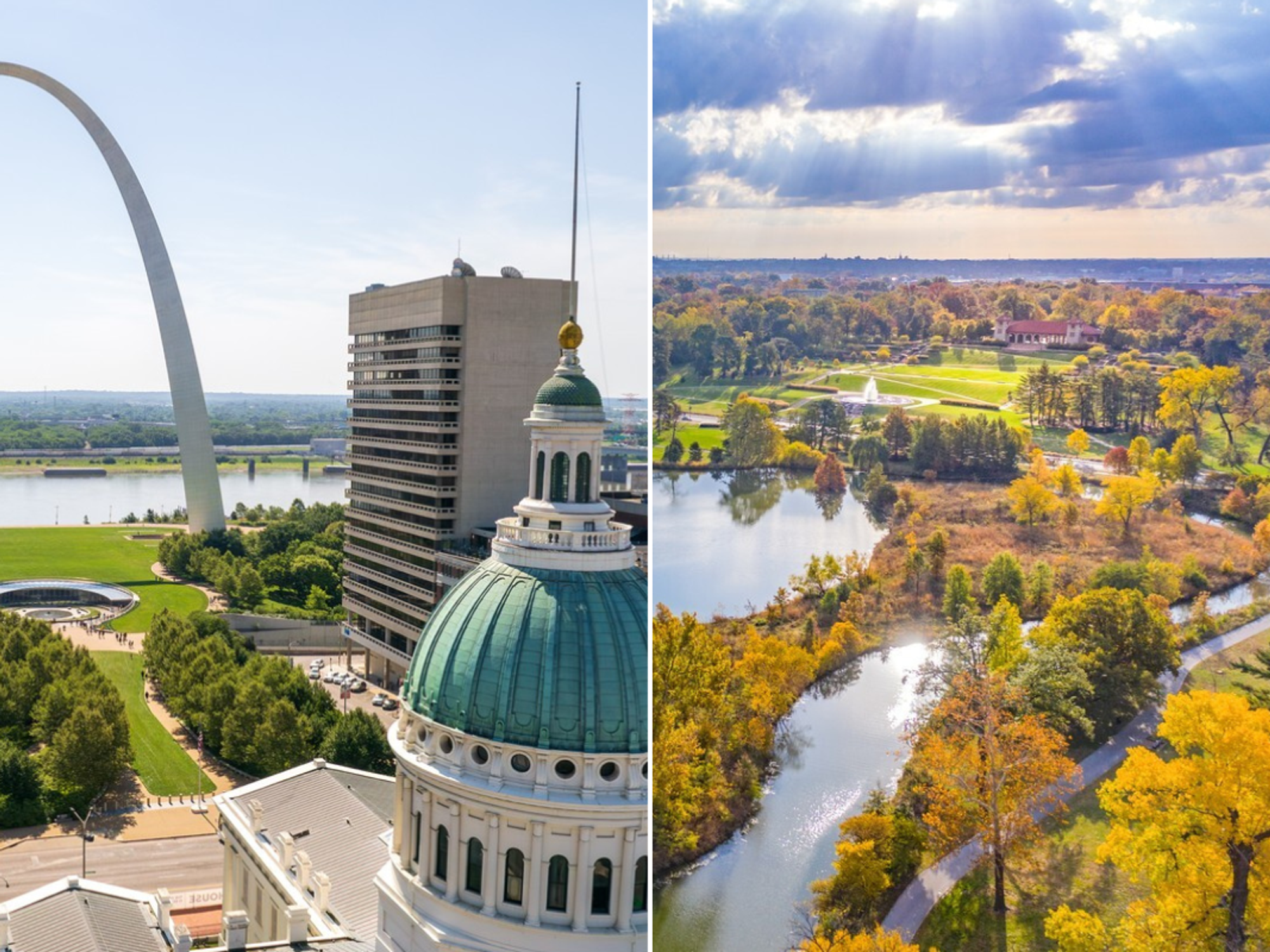 St Louis city Gateway Arch / Forest Park