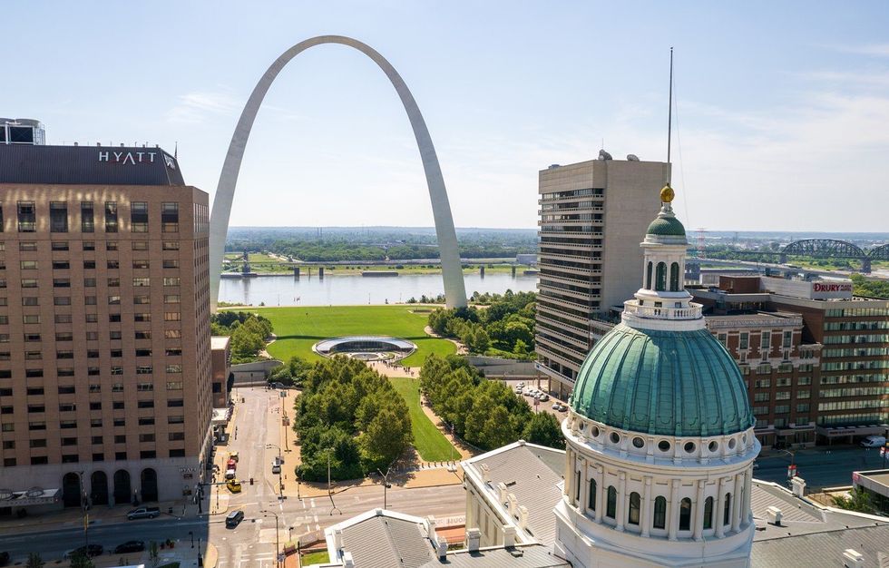St Louis city Gateway Arch