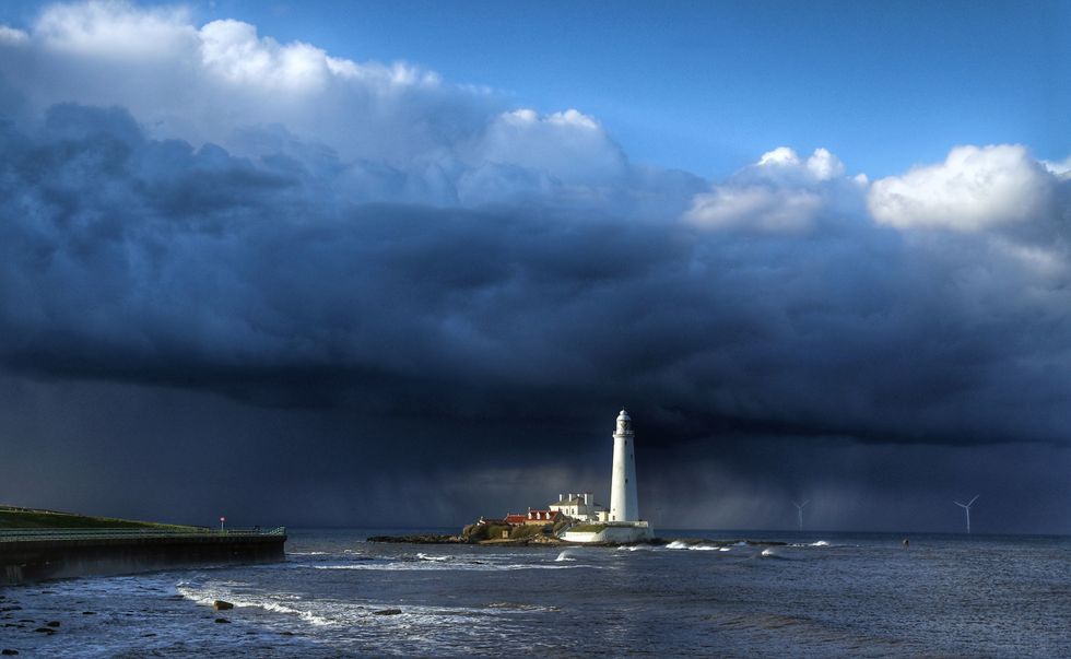 St Mary's lighthouse at Whitley Bay, Tyne and Wear