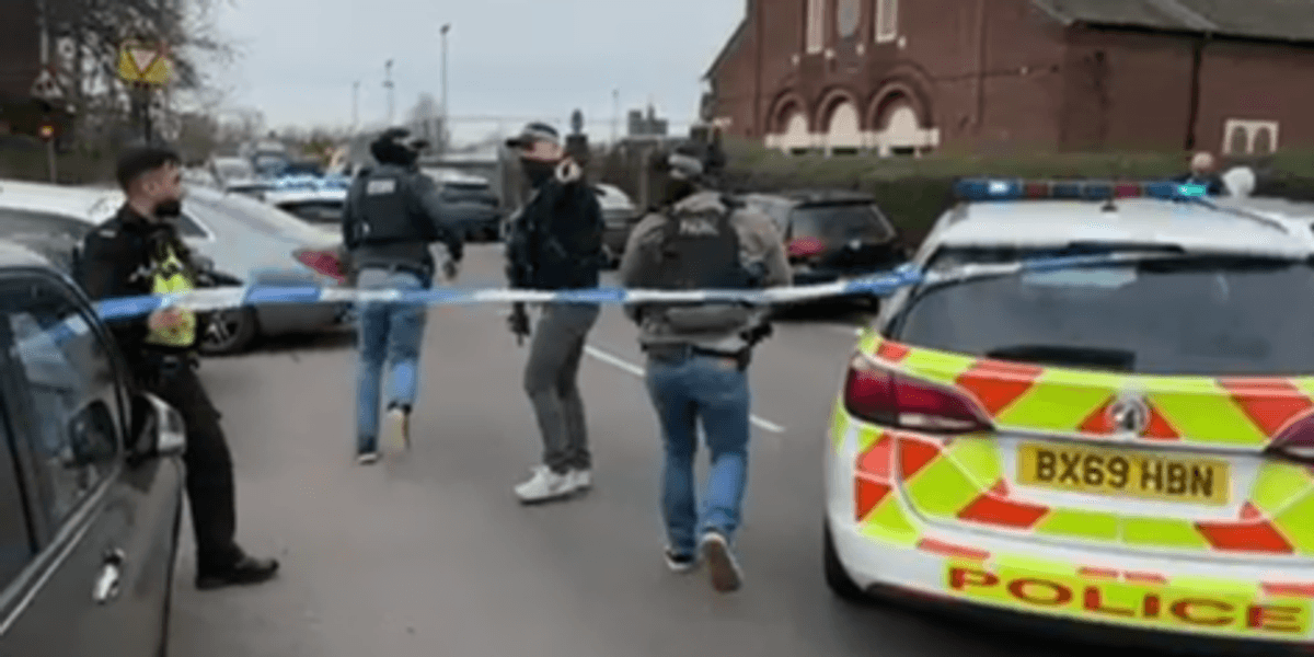 Multiple people injured next to primary school as armed police and air ambulance rush to scene Multiple people injured next to primary school as armed police and air ambulance rush to scene