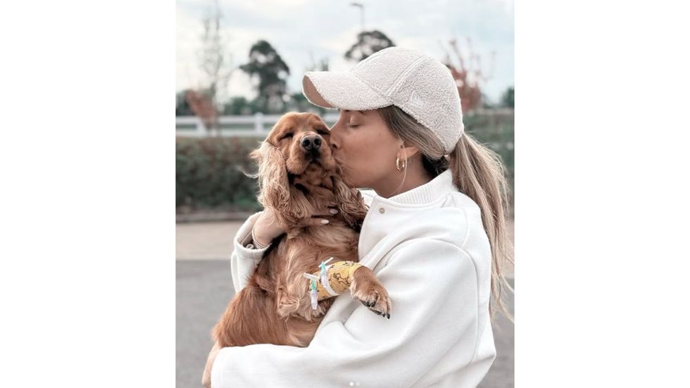 Stacey Solomon and Teddy