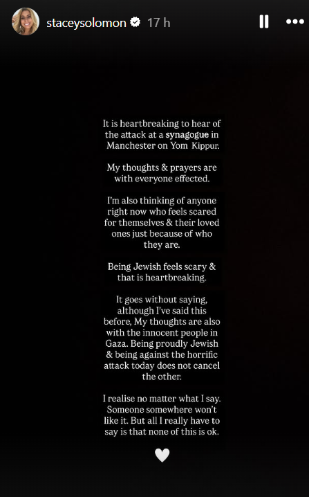 Stacey Solomon post