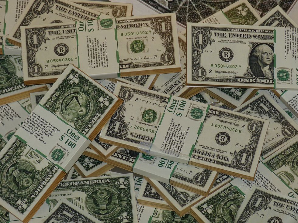 Stack of US dollars