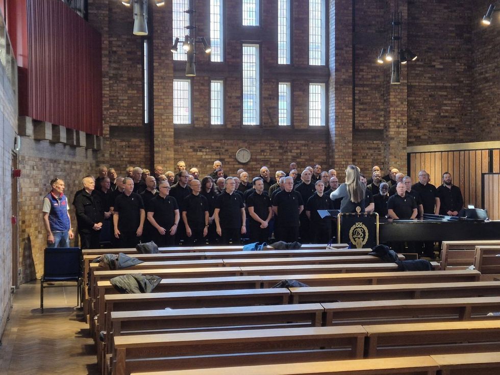 Staffordshire Men Sing choir before their performance