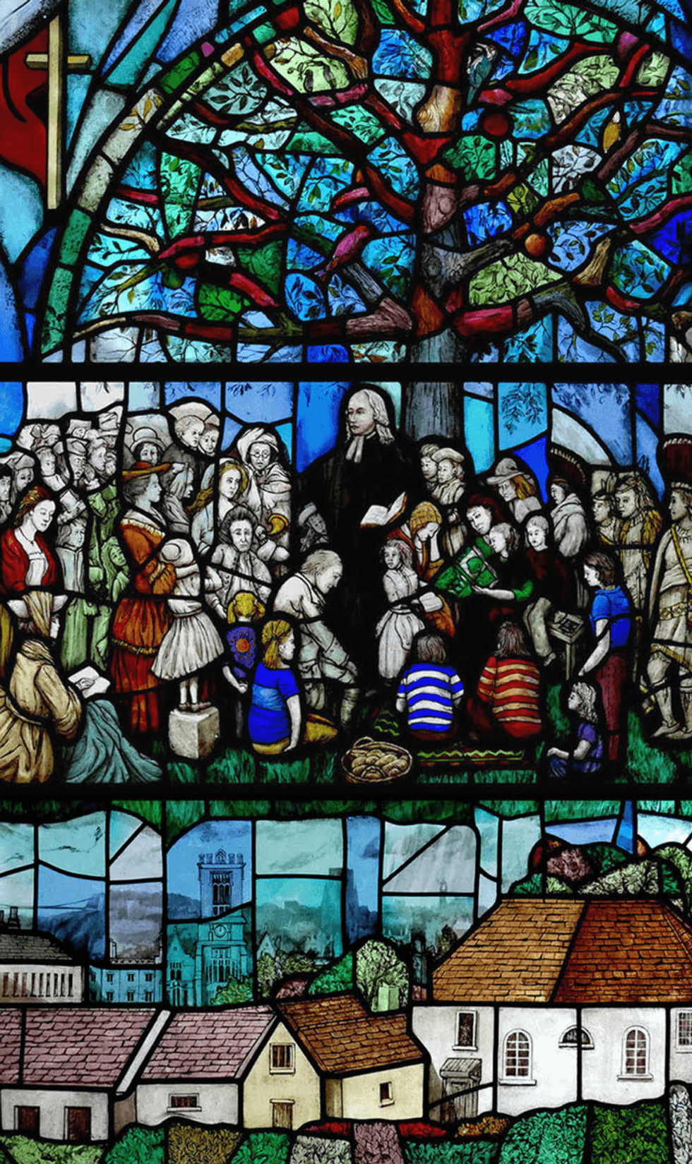 Stained glass work