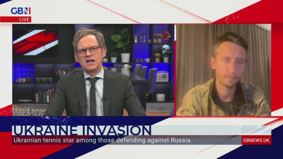 Retired Ukrainian tennis player tells GB News he’s armed and ready to ‘stand my ground’ if Russian forces enter Kyiv