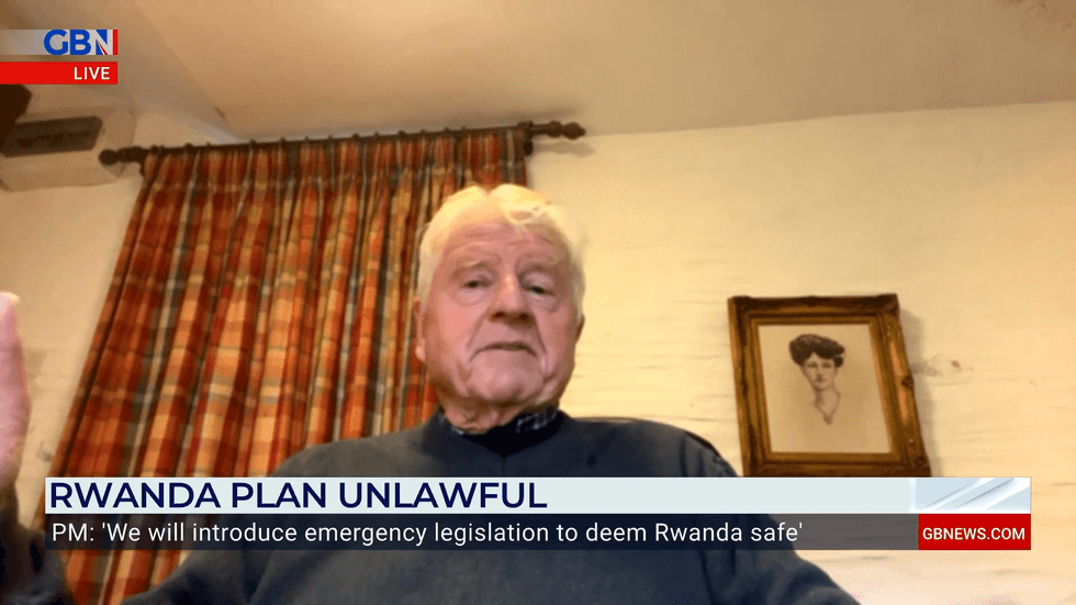 Stanley Johnson appears on GB News