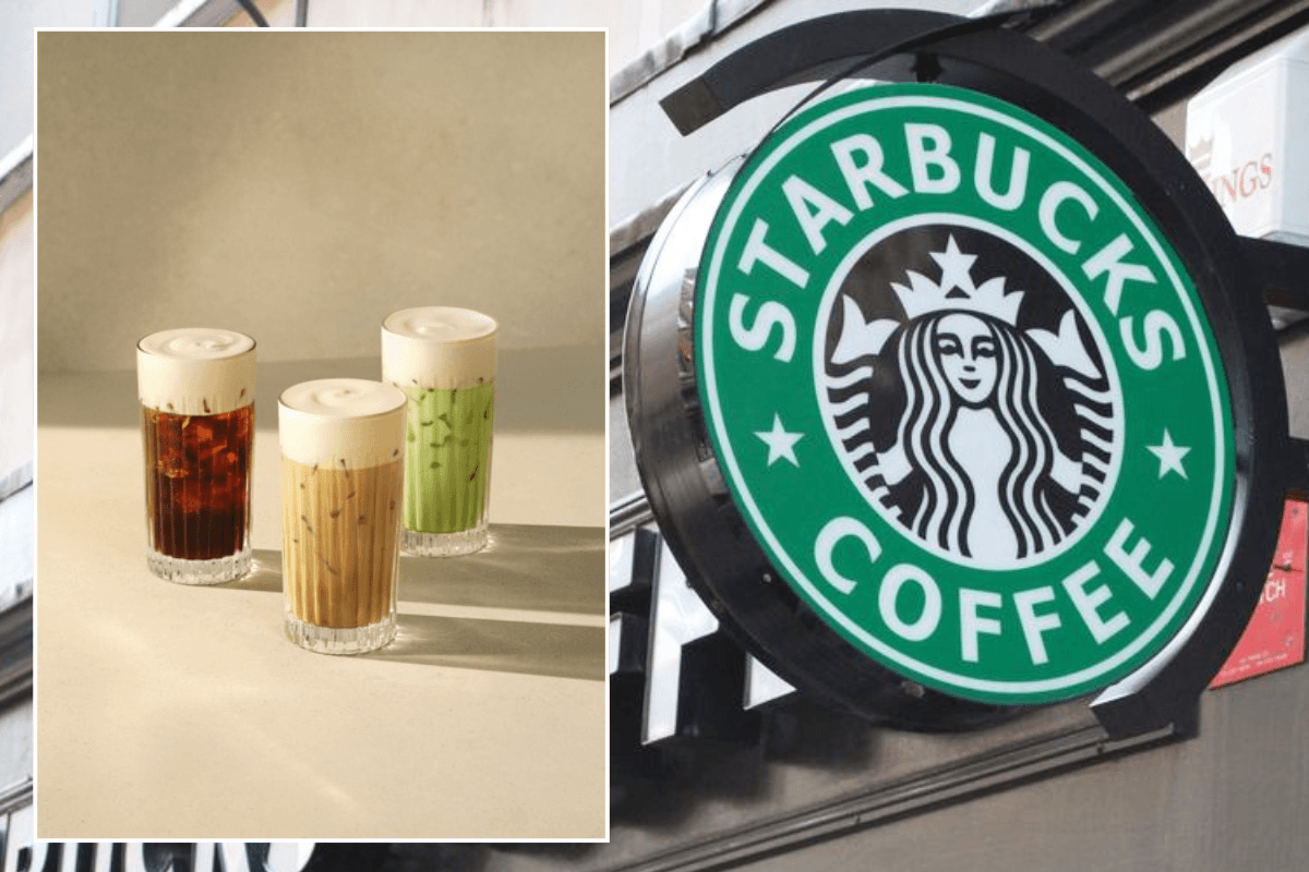 Starbucks cold foam / Starbucks sign