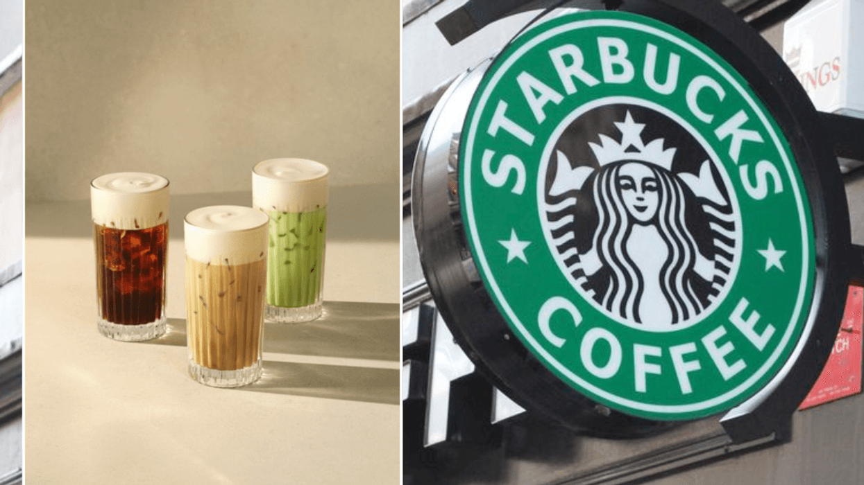 Starbucks cold foam / Starbucks sign