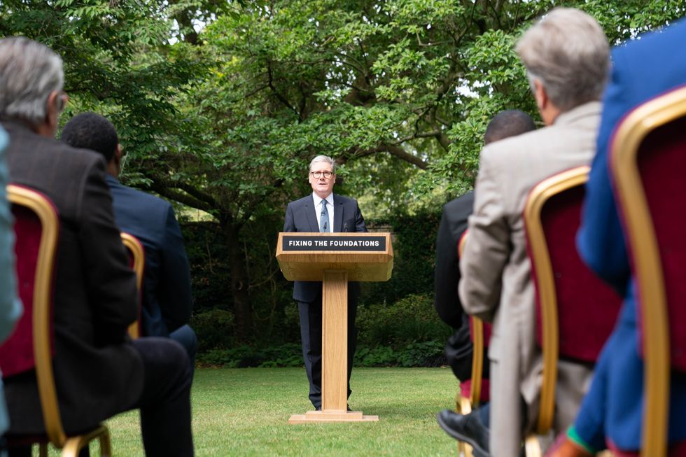 Starmer address from Rose Garden at No10