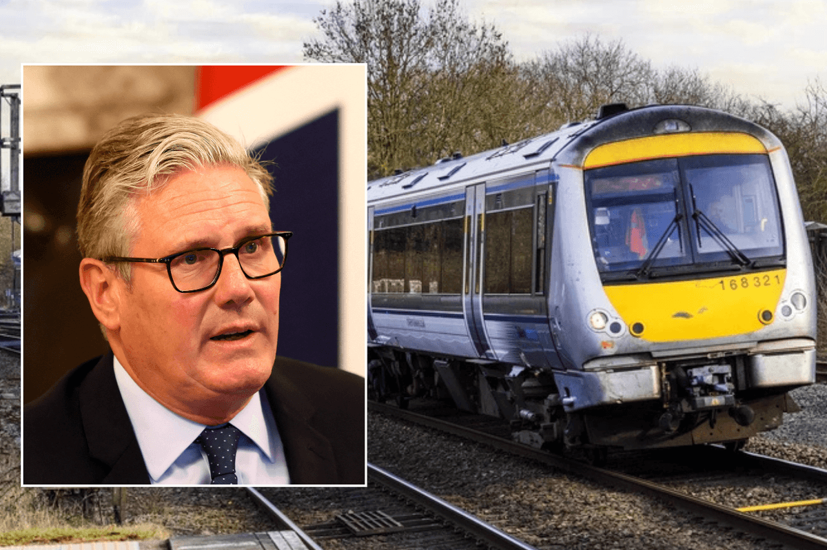 Starmer and train