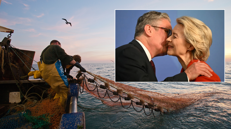 Starmer and Ursula von der Leyen/Fishermen