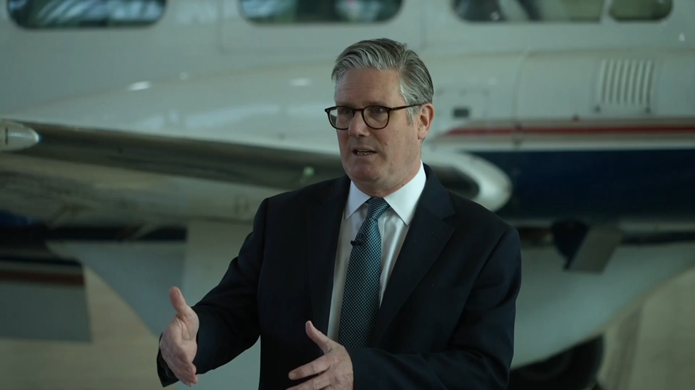 Starmer at Doncaster Airport