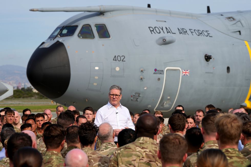 Starmer at RAF Akrotiri