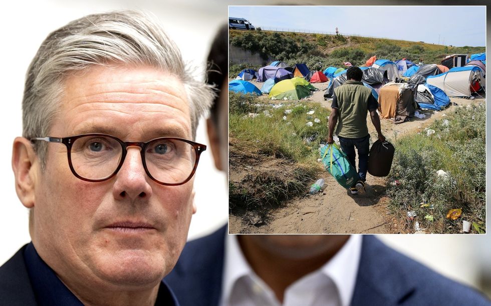 Starmer/Calais migrant camp