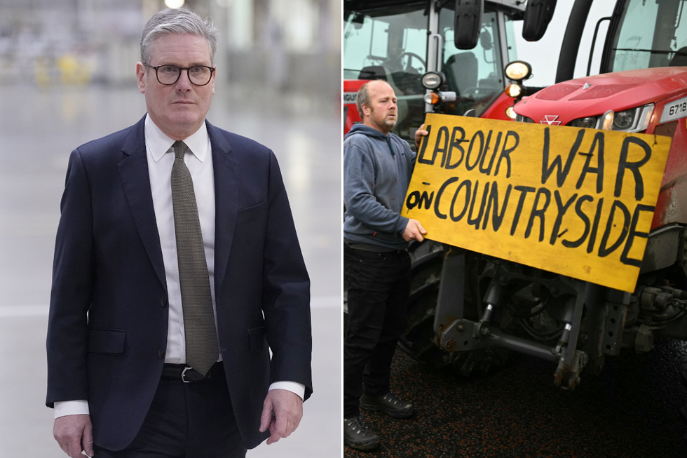 Starmer/farmers' protest