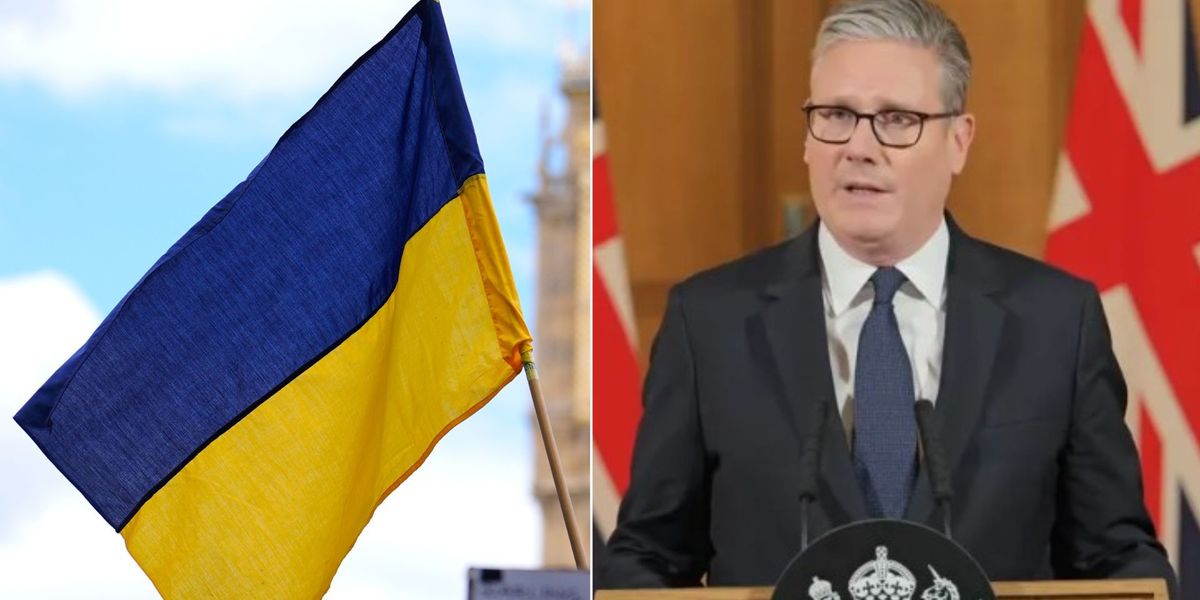 NextImg:Ukrainian flags to fly above Downing Street despite Union Jacks being ripped down across Britain