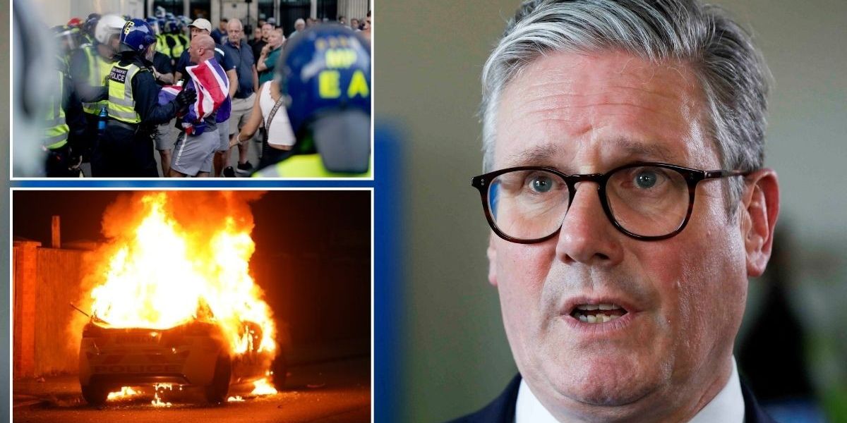 NextImg:Politics LIVE: Starmer to hold EMERGENCY meeting with police chiefs after second night of violence plagues Britain