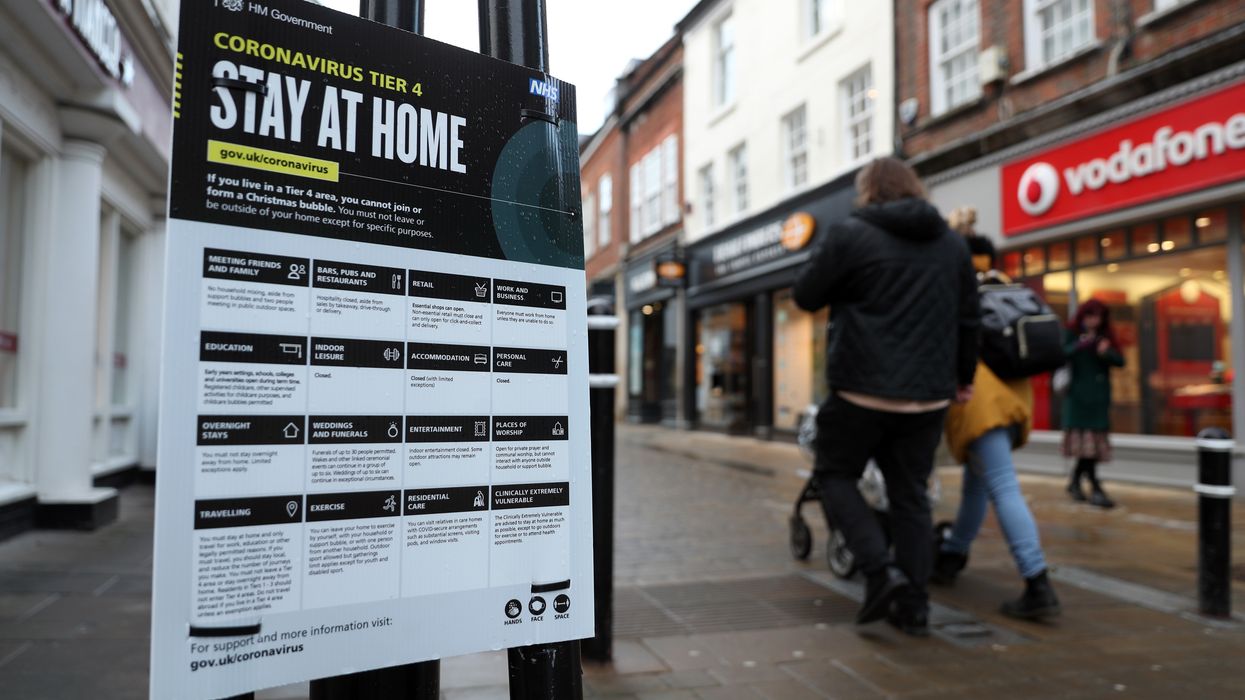 Stay at home sign