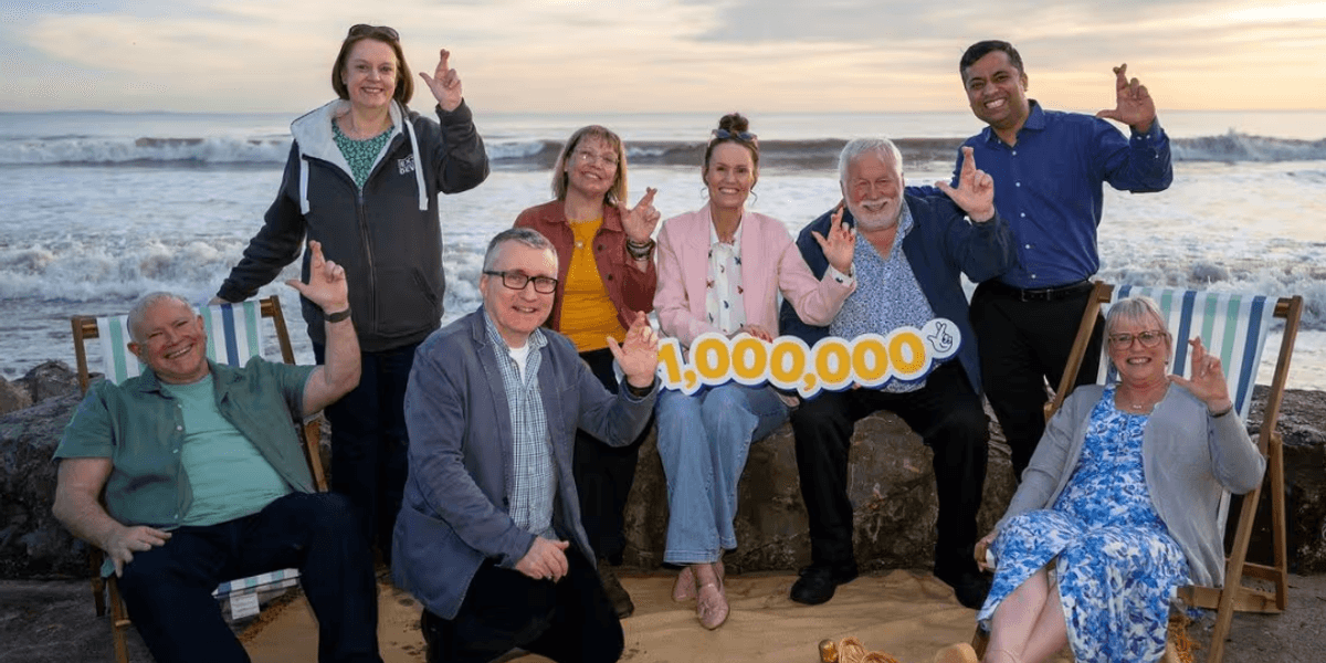 National Lottery prize of £1m won by retired steel workers after light-hearted entry to ‘lift spirits’ National Lottery prize of £1m won by retired steel workers after light-hearted entry to ‘lift spirits’