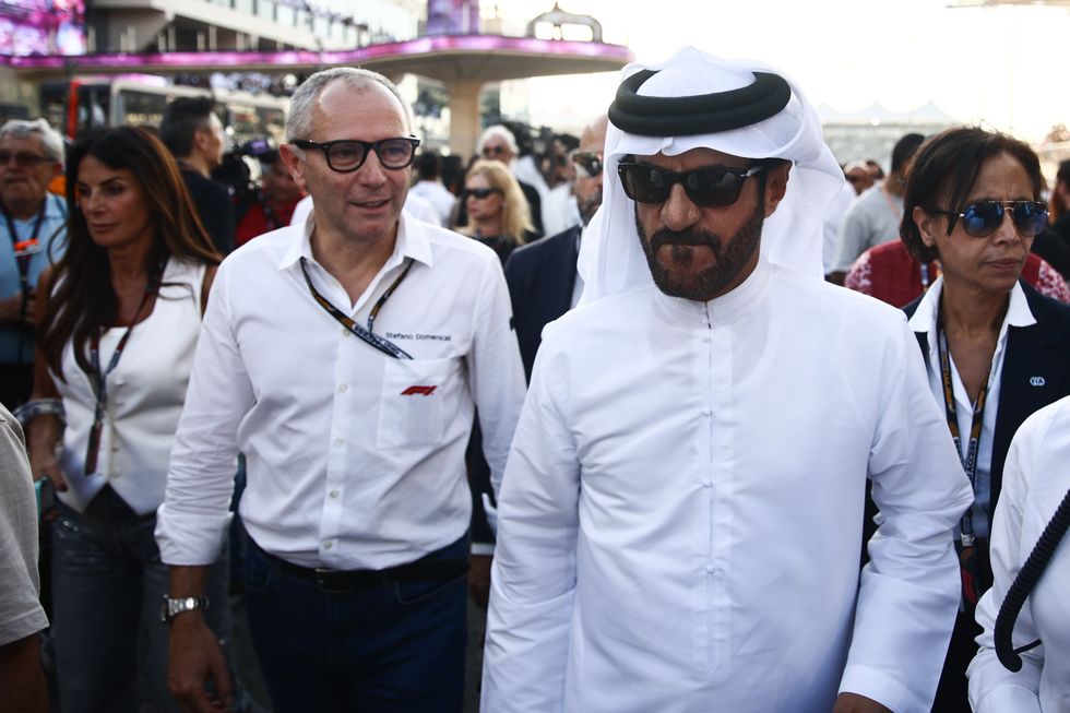 Stefano Domenicali and Mohammed Ben Sulayem