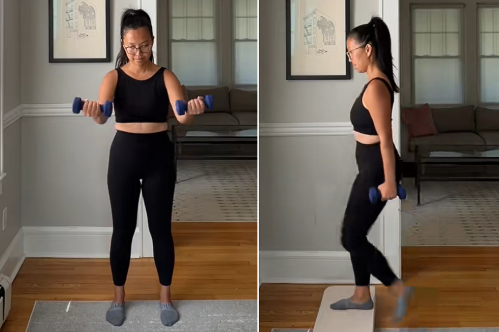 Step ups; around the worlds combination move